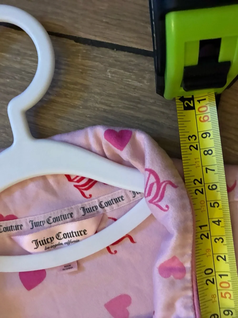 Juicy Couture Pink and Red Heart Sleep  2 piece Set - Picture 8 of 9